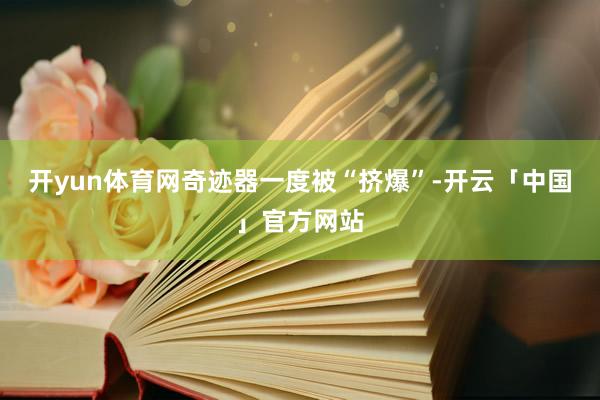 开yun体育网奇迹器一度被“挤爆”-开云「中国」官方网站
