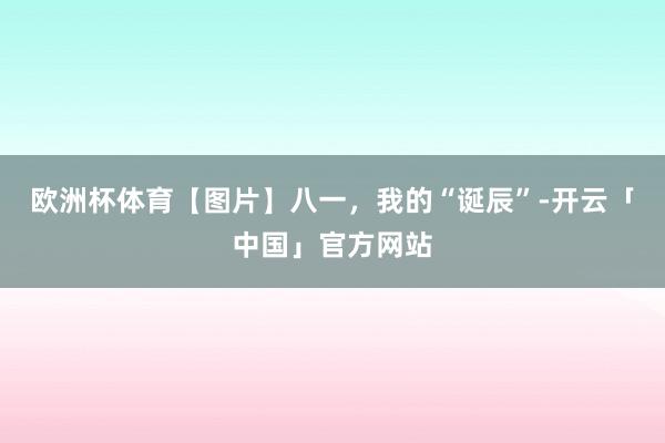 欧洲杯体育【图片】八一，我的“诞辰”-开云「中国」官方网站