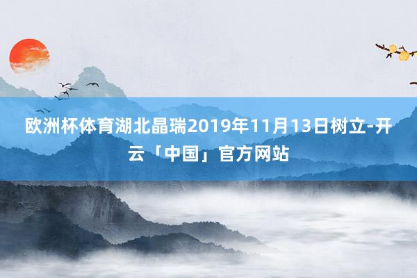 欧洲杯体育湖北晶瑞2019年11月13日树立-开云「中国」官方网站