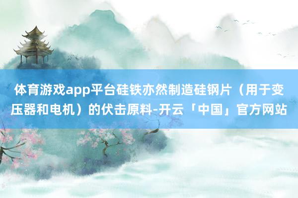 体育游戏app平台硅铁亦然制造硅钢片（用于变压器和电机）的伏击原料-开云「中国」官方网站