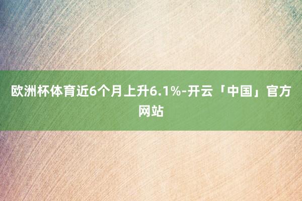 欧洲杯体育近6个月上升6.1%-开云「中国」官方网站