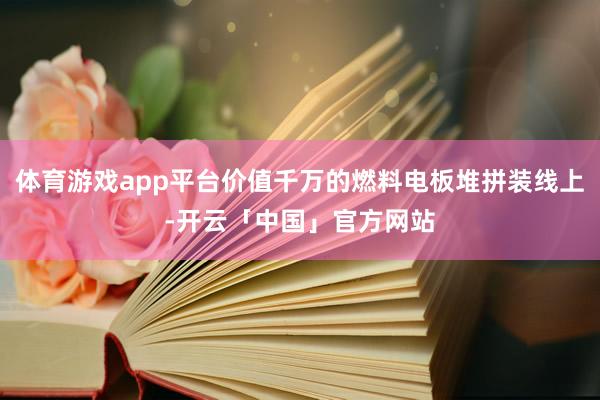 体育游戏app平台价值千万的燃料电板堆拼装线上-开云「中国」官方网站